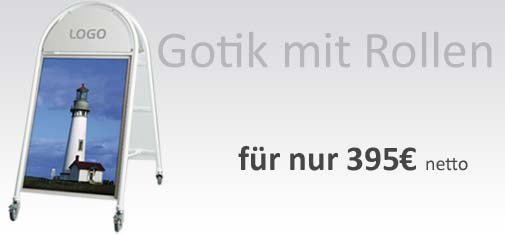 Plakataufsteller-Gotik Plakataufsteller-Gotik