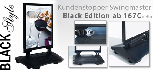 Plakataufsteller-Swingmaster-black Plakataufsteller-Swingmaster-black