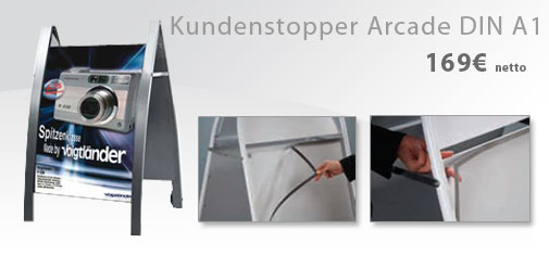 Plakataufsteller-arcade Plakataufsteller-arcade